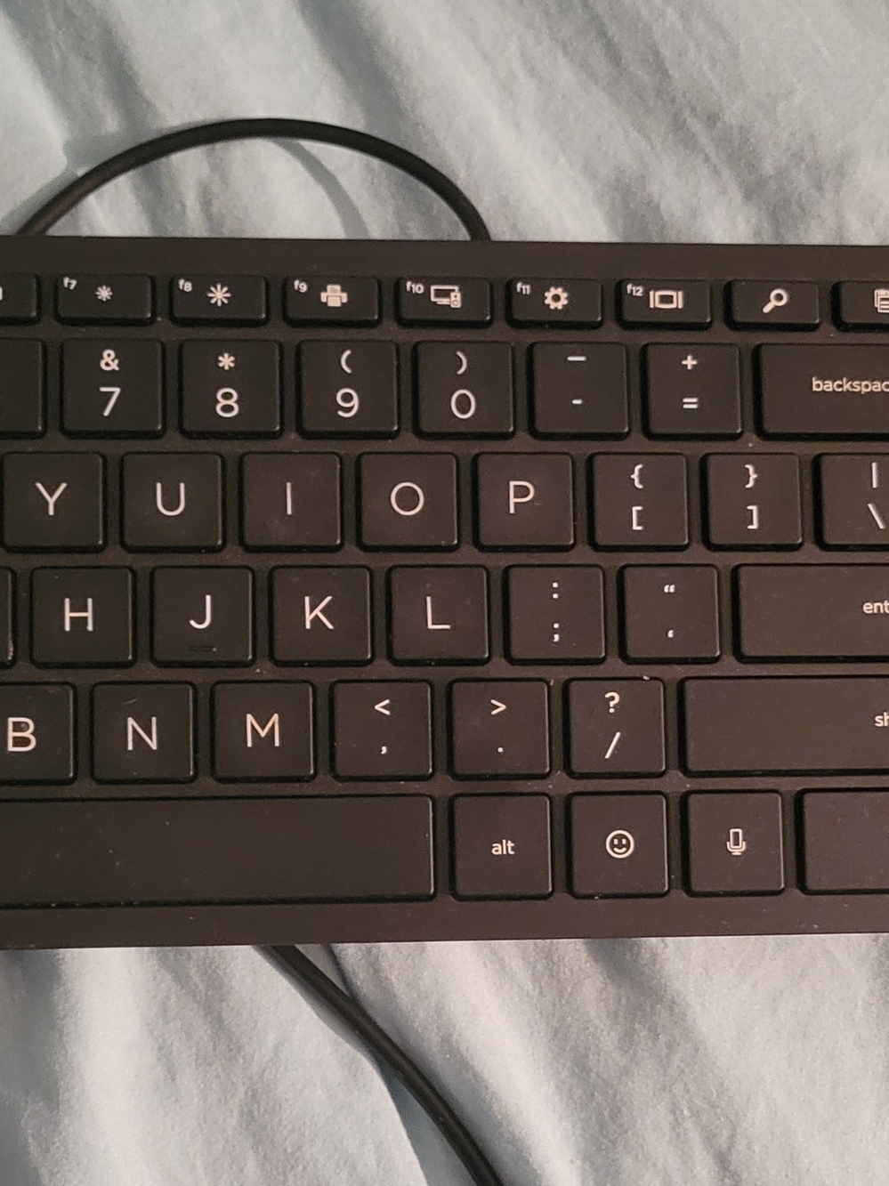 HP Wired Desktop 320K Keyboard M54849-001 & HP 310 Black Wired Mouse